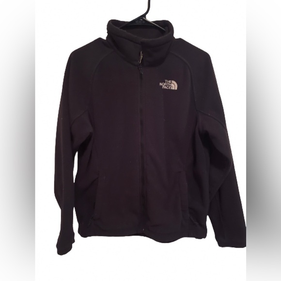 The North Face Jackets & Blazers - The North Face Black Fleece Jacket Women’s Size Large Full Zip Pockets